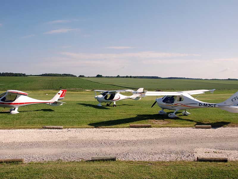 Ultraleichtflugzeuge des Flugplatz Dinkelsbühl-Sinbronn EDND